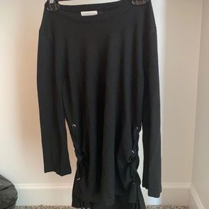 NY&Co black Knit long sleeve with tied sides